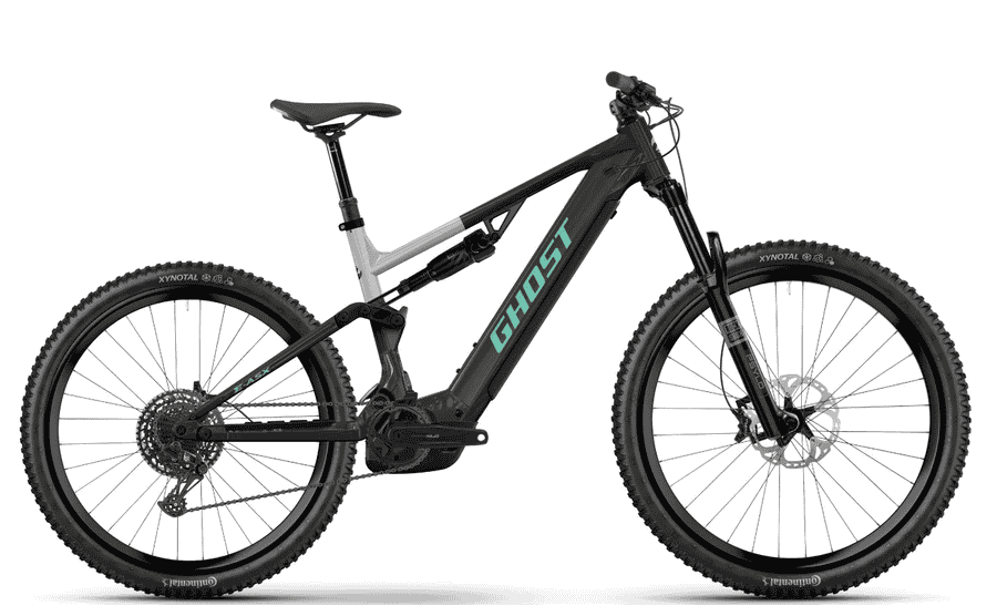 GHOST E-ASX UNIVERSAL HIGH - 29/27,5 Zoll 12K 800Wh Fully - blazing black/misty gray
