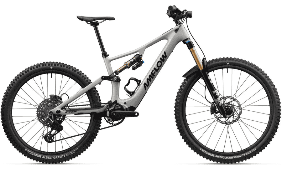 Amflow PX Carbon Pro - 29 / 27.5 Zoll 700Wh 12K Fully - Moonstone Gray