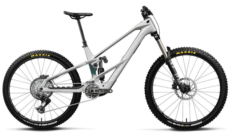 Orbea Wild LT M-TEAM RS Mullet - 29 / 27.5 Zoll 800Wh 12K Fully - Smooth Silver (Matt) - Escape Green C. View (Gloss)