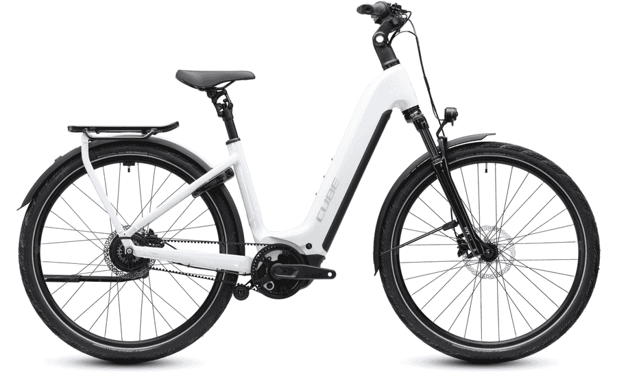 Cube Kathmandu Hybrid Deluxe Pro 800 - 28 Zoll 800Wh Enviolo Wave - metallicwhite´n´chrome