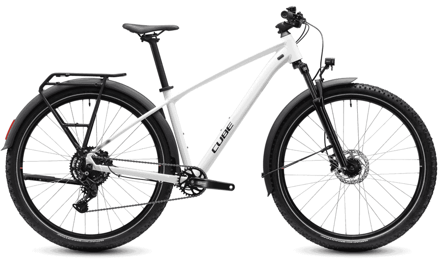 Cube Aim ONE FE - 27.5/29 Zoll 9K Diamant - metallicwhite´n´black