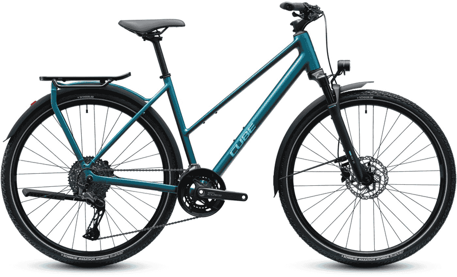 Cube Kathmandu EXC - 28 Zoll 22K Trapez - metallicpetrol´n´sea