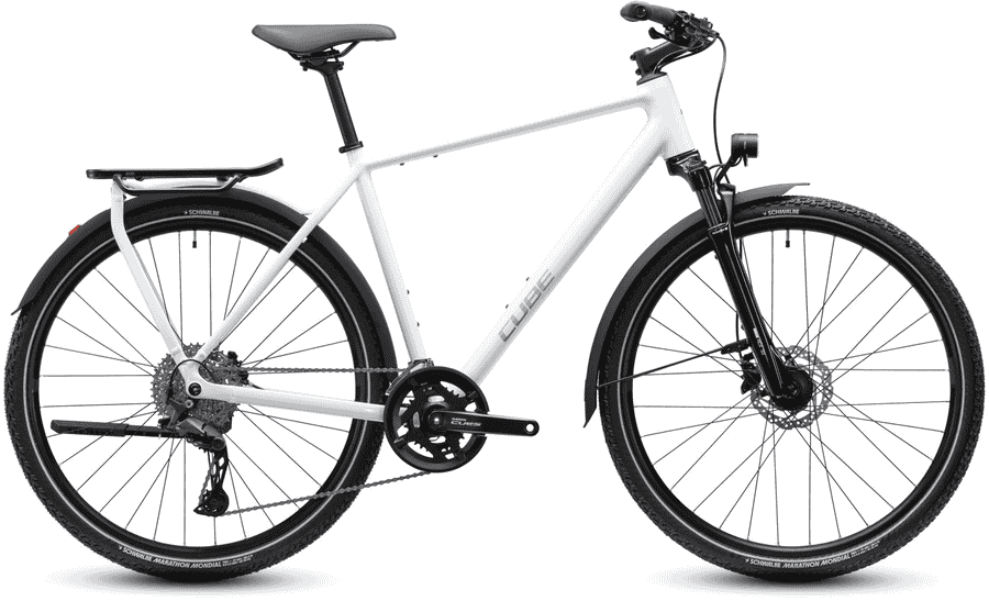 Cube Kathmandu Pro - 28 Zoll 20K Diamant - metallicwhite´n´chrome