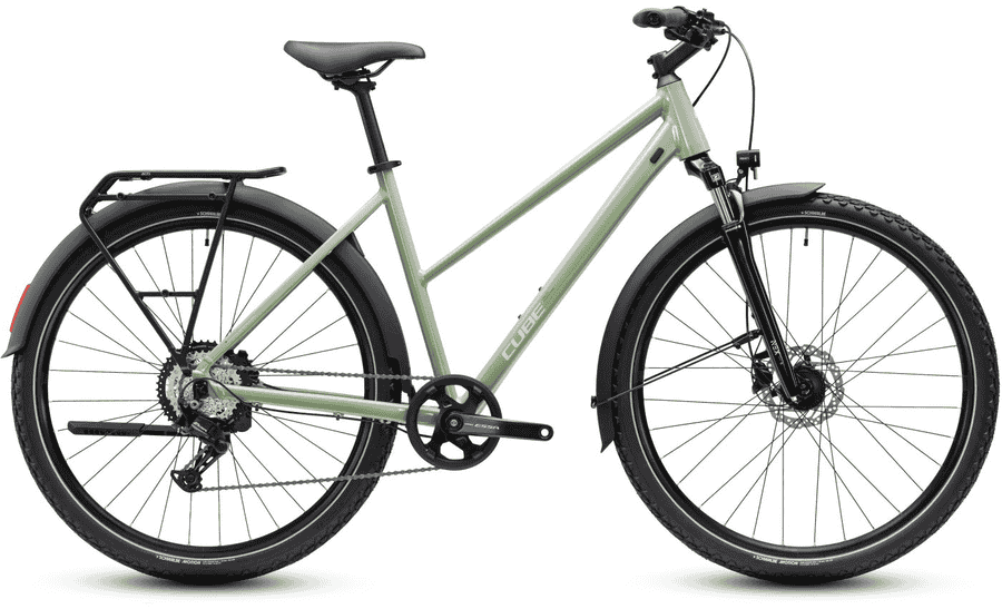 Cube Nature ONE FE - 28 Zoll 8K Trapez - almondgreen´green