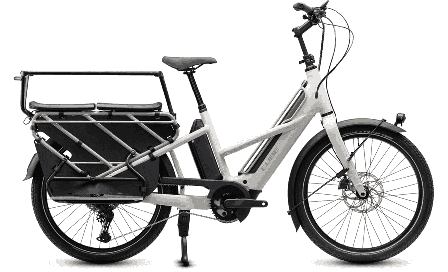 Cube Longtail Hybrid Family 800 - 26 Zoll 800Wh 11K Lastenrad - greybeige´n´grey