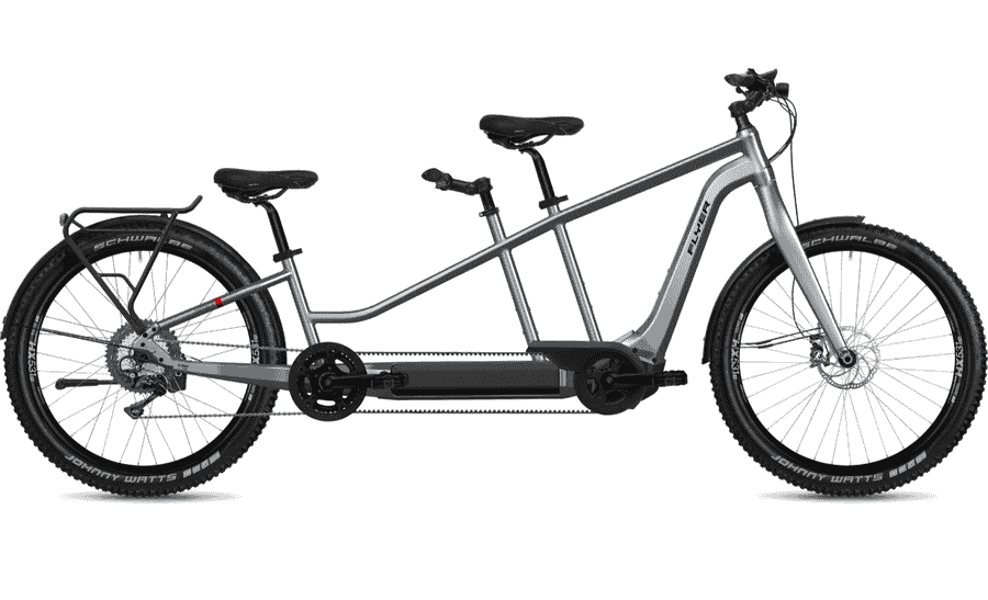 Flyer G3 Tandem 7.70 - 27.5 Zoll 1250Wh 12K Tandem - Silver Dark Cool