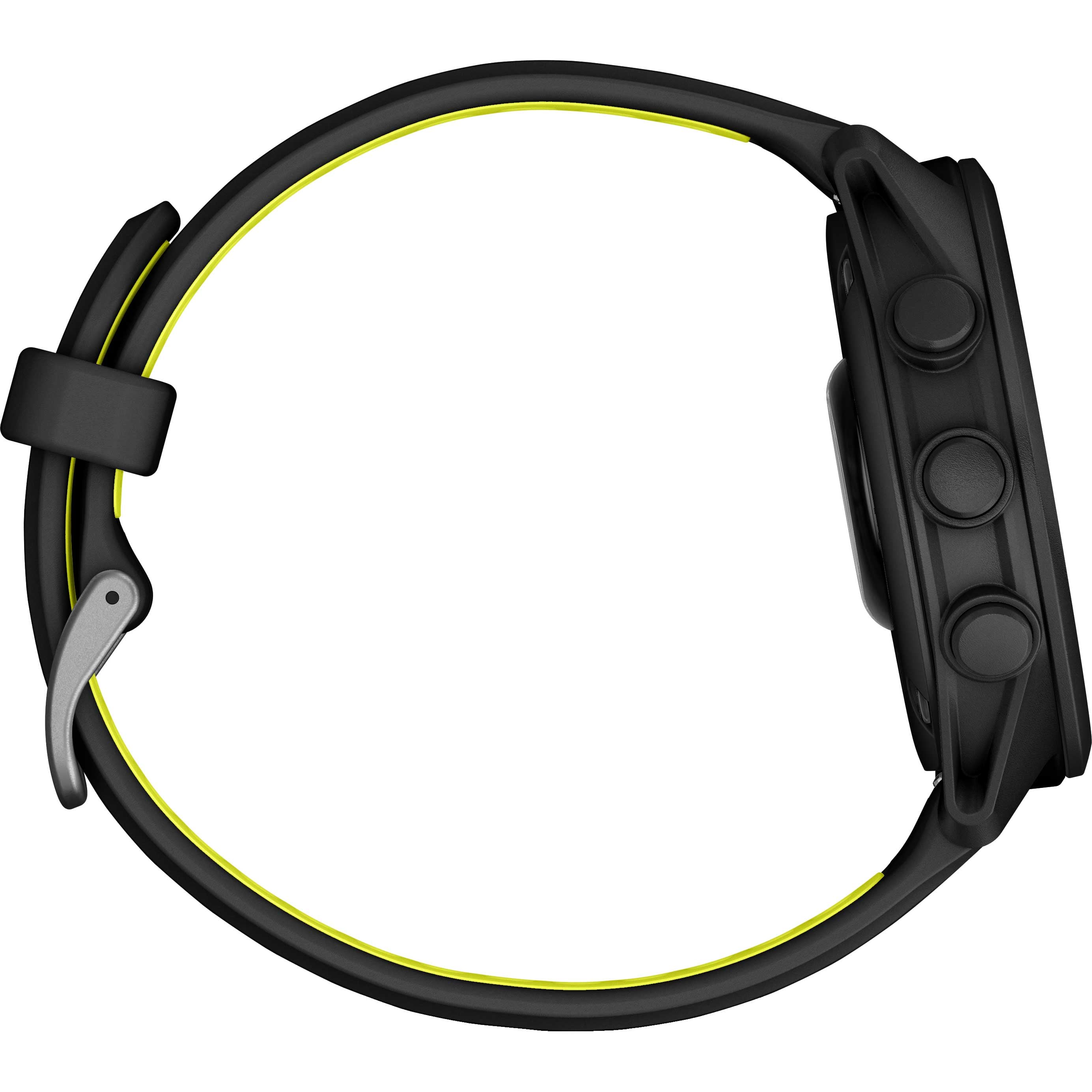 Garmin Forerunner 170 Music Schwarz – GPS-Laufuhr mit Musik, AMOLED-Display & 20 mm  Quick Release Amp Yellow